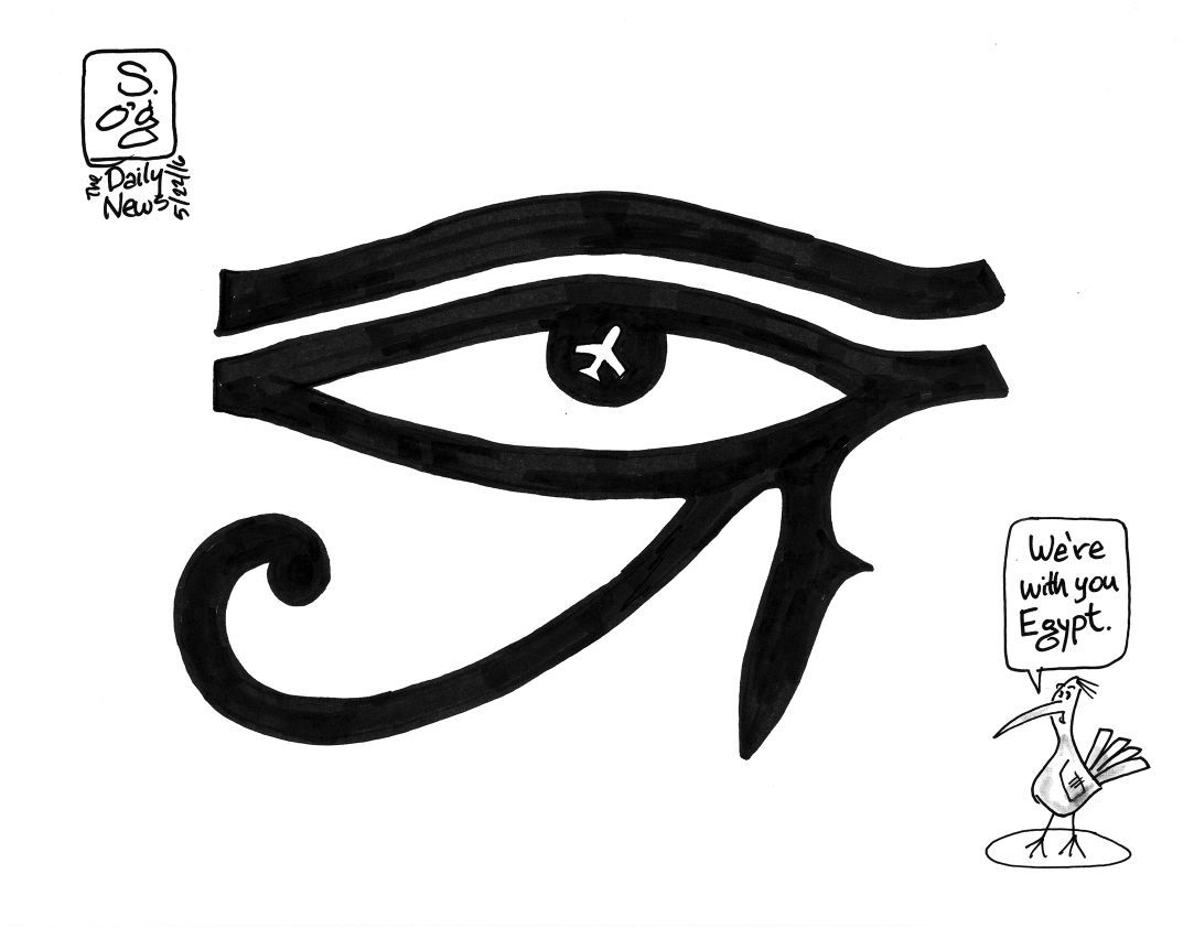 Editorial Cartoon-We're with you Egypt